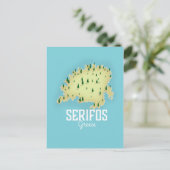 Postale Carte grecque Serifos Affiche illustrée (Debout devant)