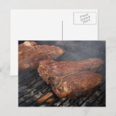 Postale Carte grillée à vapeur Porterhouse (Devant / Derrière)
