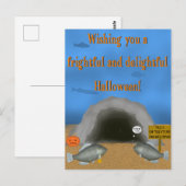 Postale Carte Halloween FishFolkArt 2023 (Devant / Derrière)