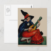 Postale Carte Halloween vintage (Devant / Derrière)