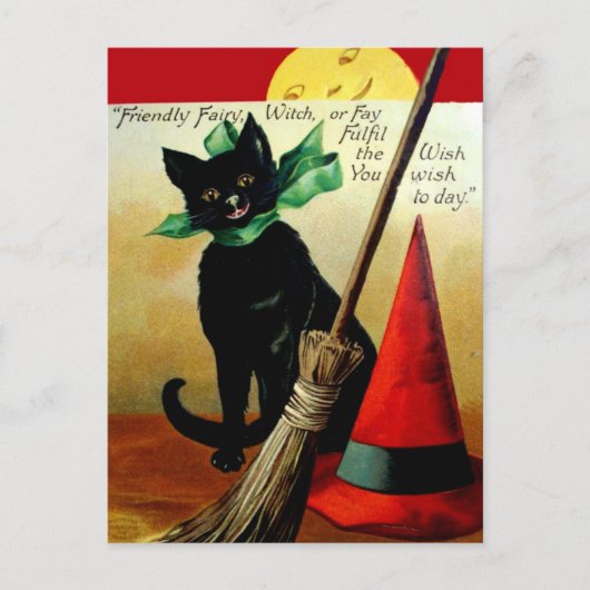 Postale Carte Halloween vintage (Devant)