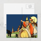 Postale Carte Halloween vintage (Devant / Derrière)
