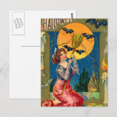 Postale Carte Halloween vintage (Devant / Derrière)