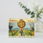 Postale Carte Halloween vintage (Debout devant)