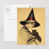 Postale Carte Halloween vintage (Devant / Derrière)