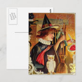 Postale Carte Halloween vintage (Devant / Derrière)