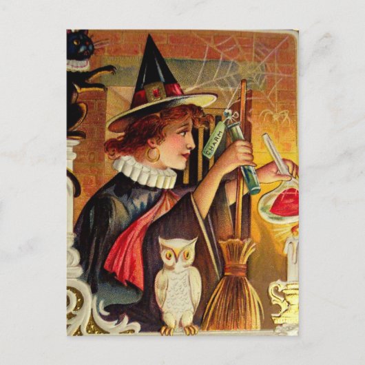Postale Carte Halloween vintage (Devant)