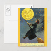 Postale Carte Halloween vintage (Devant / Derrière)