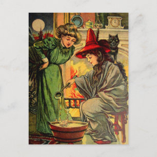 Postale Carte Halloween vintage