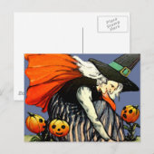 Postale Carte Halloween vintage (Devant / Derrière)