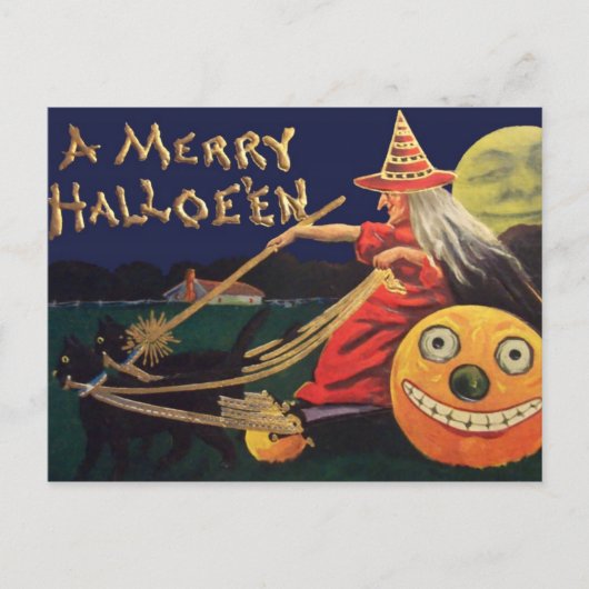 Postale Carte Halloween vintage (Devant)