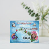Postale Carte Hawaii USA (Debout devant)