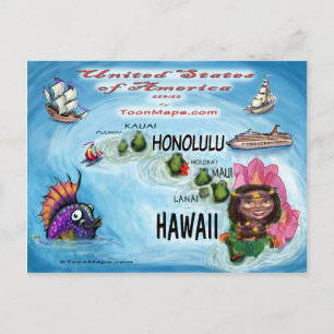 Postale Carte Hawaii USA