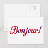 Postale Carte Hello (Devant / Derrière)