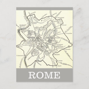 Postale Carte historique de la ville de Rome