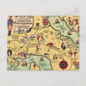 Postale Carte historique de Williamsburg (Devant)