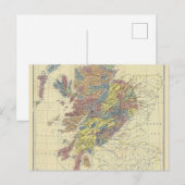 Postale Carte Historique des Clans d'Écosse Emplacements d (Devant / Derrière)