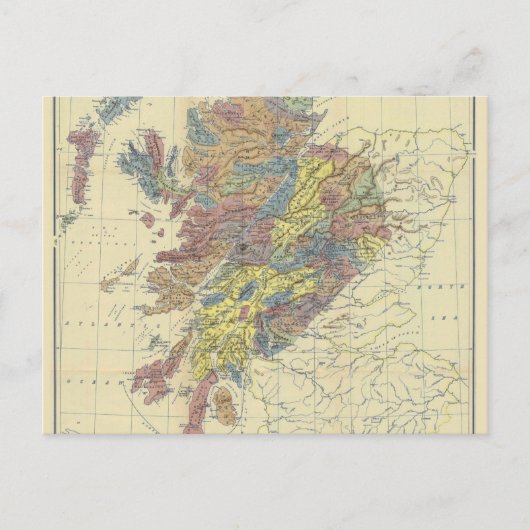 Postale Carte Historique des Clans d'Écosse Emplacements d (Devant)