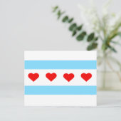 Postale Carte honoraire Chicago Hearts and Stripes Forever (Debout devant)
