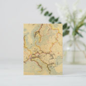 Postale Carte hydrographique de l'Europe (Debout devant)