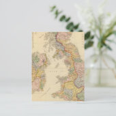 Postale Carte hydrographique, Îles britanniques (Debout devant)