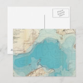Postale Carte hydrographique Lac Mendota (Devant / Derrière)