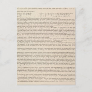 Postale Carte hyétographique ou pluviale du monde