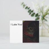 Postale Carte "I Lubs You" (Debout devant)