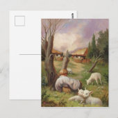 Postale Carte illusion ferme (Devant / Derrière)