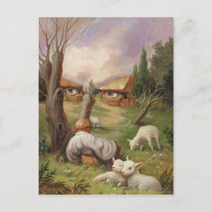 Postale Carte illusion ferme