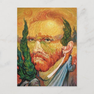 Postale Carte illusion Van Gogh