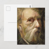 Postale Carte illusion Visage 3 (Devant / Derrière)