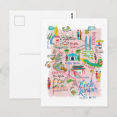 Postale Carte illustrative de voyage de Kuala Lumpur (Devant / Derrière)