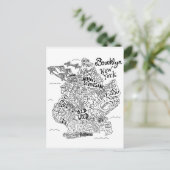 Postale Carte illustrée Brooklyn (Debout devant)