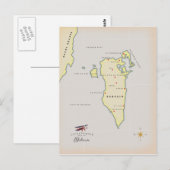 Postale Carte illustrée de Bahreïn (Devant / Derrière)