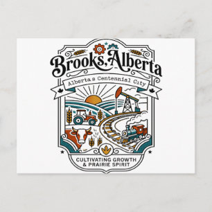 Postale Carte illustrée de Brooks Alberta Canada
