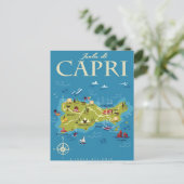 Postale Carte illustrée de Capri (Debout devant)