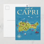 Postale Carte illustrée de Capri (Devant / Derrière)