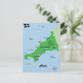 Postale Carte illustrée de Cornwall (Debout devant)