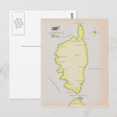 Postale Carte illustrée de Corse (Devant / Derrière)