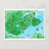 Postale Carte illustrée de Fife Coastal Path Scotland (Devant)