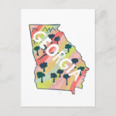 Postale Carte illustrée de Géorgie (Devant)