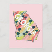 Postale Carte illustrée de Géorgie (Devant)
