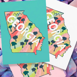 Postale Carte illustrée de Géorgie