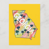 Postale Carte illustrée de Géorgie (Devant)