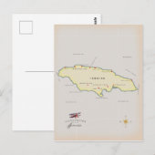 Postale Carte illustrée de la Jamaïque. (Devant / Derrière)
