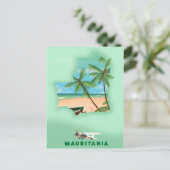 Postale Carte illustrée de la Mauritanie (Debout devant)