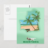 Postale Carte illustrée de la Mauritanie (Devant / Derrière)