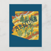 Postale Carte illustrée de l'Arizona (Devant)
