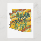 Postale Carte illustrée de l'Arizona (Devant)